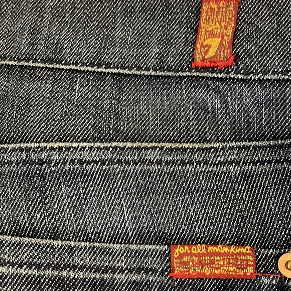 7 for all mankind BOOTCUT dark denim jeans 38/35 - Picture 4 of 12
